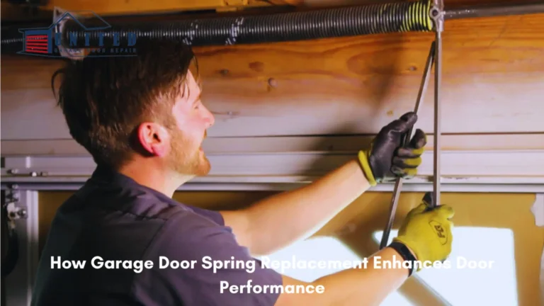 Garage door spring replacement