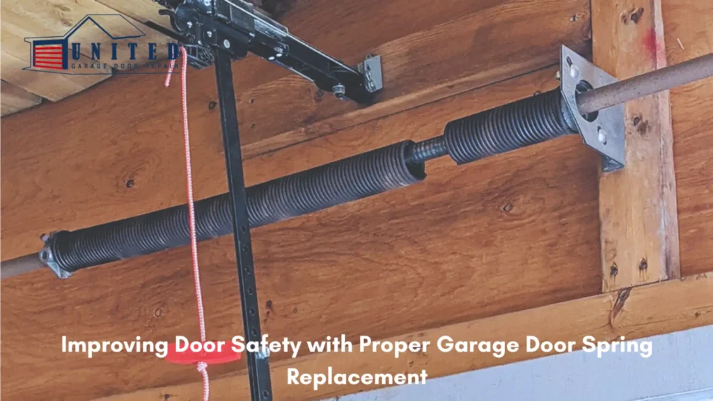 Garage door spring replacement